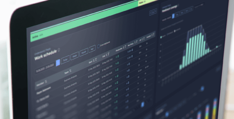 dashboard analytics showcasing process intelligence software kyp.ai
